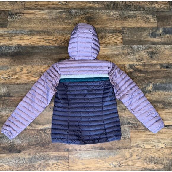 NWOT Women’s EDDIE BAUER Microlight Hooded 650 Fill Colorblock Jacket (S) - Picture 6 of 7